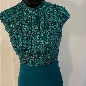 Sherri Hill Beaded Cap Sleeve Dress size 0